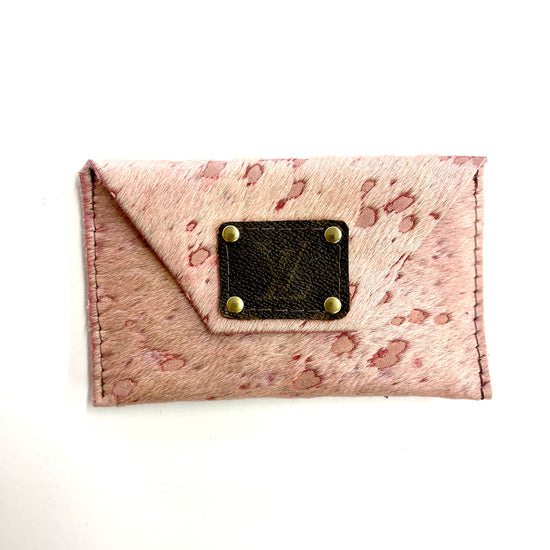 HOH Pink Acid Pink - Large Card Holder - Patches Of Upcycling Antique Handbag & Wallet Accessories Patches Of Upcycling