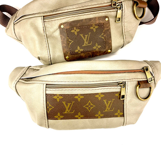 Bum Bag STRIP LV Smooth Leather Colors - Patches Of Upcycling