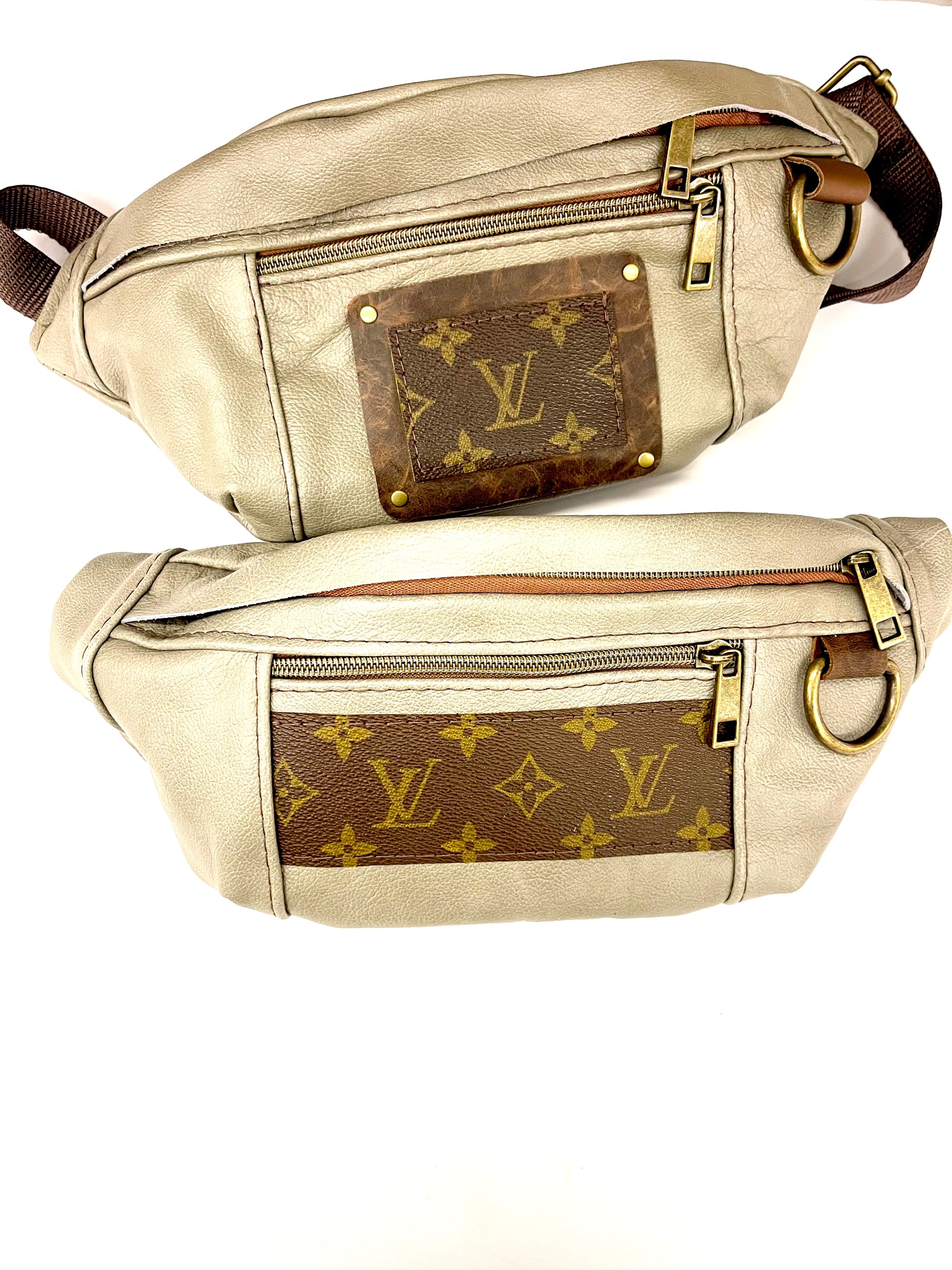 Bum Bag STRIP LV Smooth Leather Colors - Patches Of Upcycling