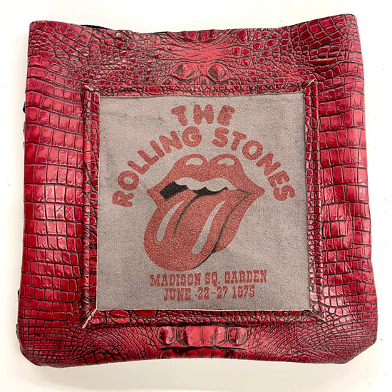 Upcycled Concert T-shirt Crossbody Rolling Stones - Patches Of Upcycling