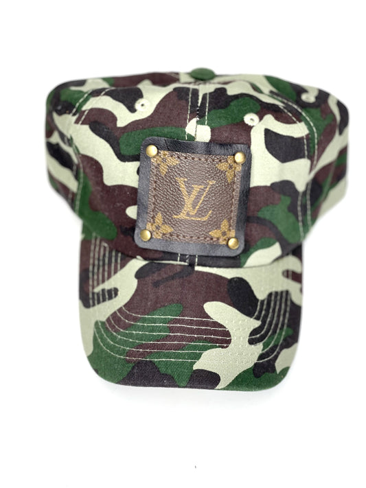 BB1 - True Camouflage Baseball Hat Black/Gold - Patches Of Upcycling