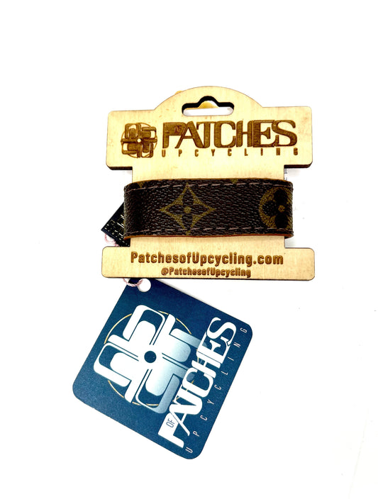 Snap Snap Bracelet Brown Flourish - Patches Of Upcycling No hardware Bracelet jewelry A Patch of Upcycling