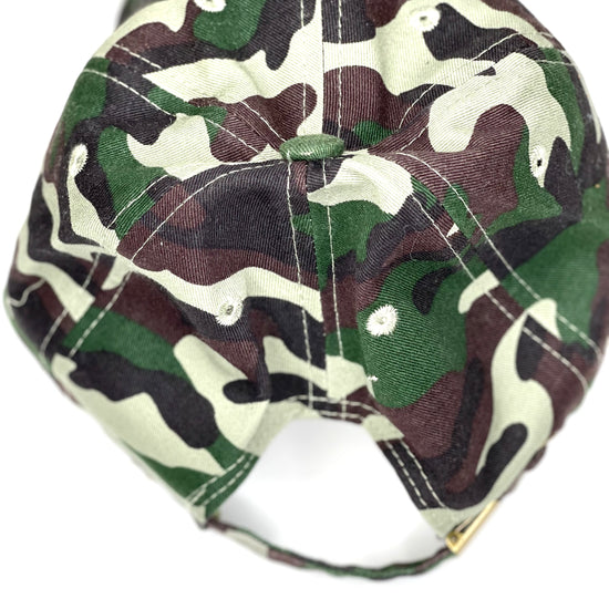 BB2 - Distressed True Camouflage Baseball Hat Black/Antique - Patches Of Upcycling