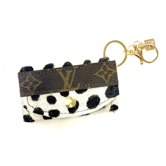 Cardholder with LV strip - Patches Of Upcycling Dalmation Handbag & Wallet Accessories Patches Of Upcycling