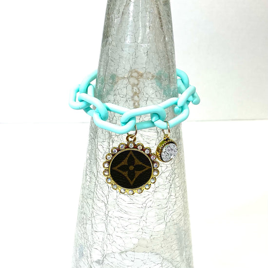 Restocked Chain bracelet mint - Patches Of Upcycling