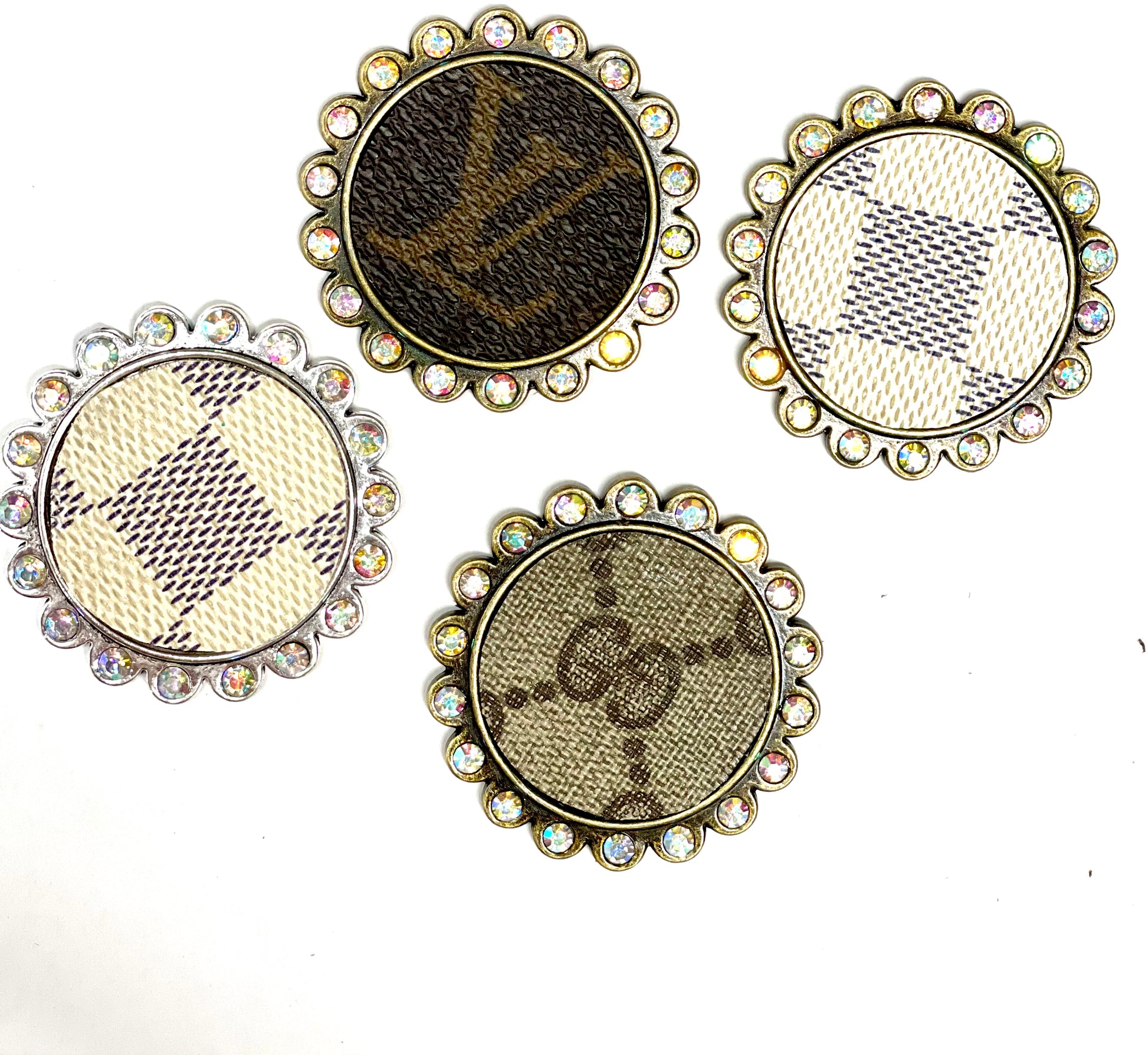 Circle Bling LV Ring - Patches Of Upcycling