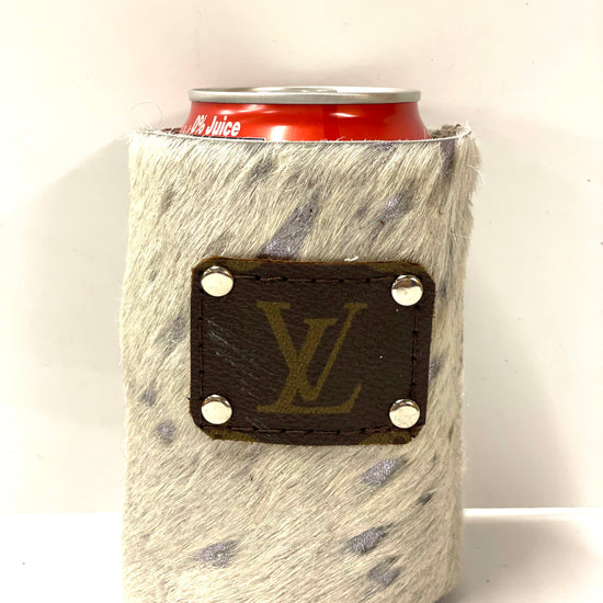 Koozie in silver acid washed - Patches Of Upcycling