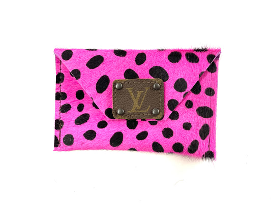 Pink pony/Dalmatian HOH-Large Card Holder - Patches Of Upcycling