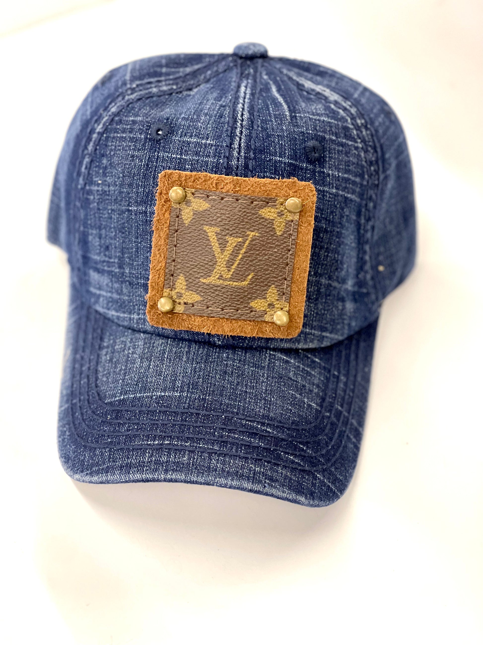 LL21 New hats - Jean Dad Hat, Brown/Antique - Patches Of Upcycling