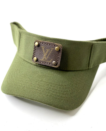 ZZ12 - Camo Green Visor Antique Hardware - Patches Of Upcycling