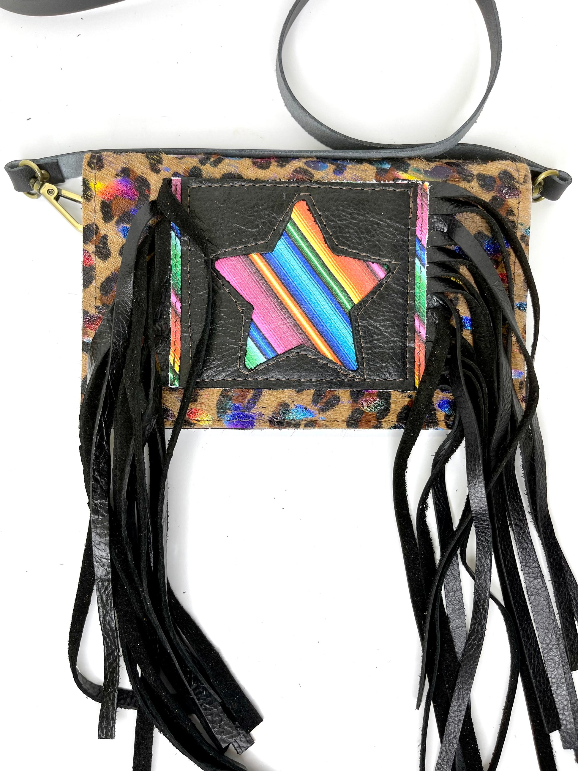 Small Crossbody star Lisa frank - Patches Of Upcycling